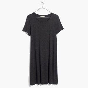 NWT Madewell Dark Gray Jersey Swing Dress